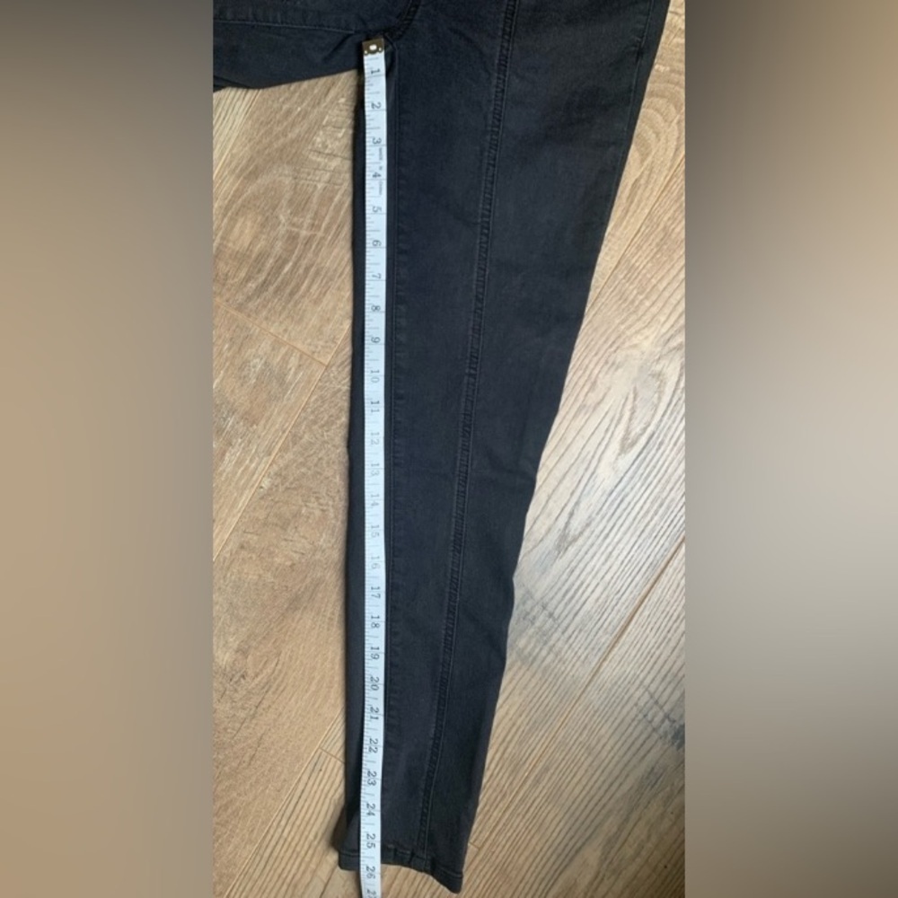 Free People Feel Alright Pull On Denim Black High Waisted Stretch NWT- SZ 26 - Picture 8 of 8